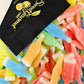 SweetGourmet Wax Candy Bottles with Drink Filling, Assorted Fruit Flavors, 1 Pound Bag