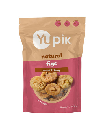 Yupik Lerida Figs, 7 Oz, Gluten-Free, Kosher, Natural Dried Fruits, No Sulphites, Unsweetened, Healthy Snacks