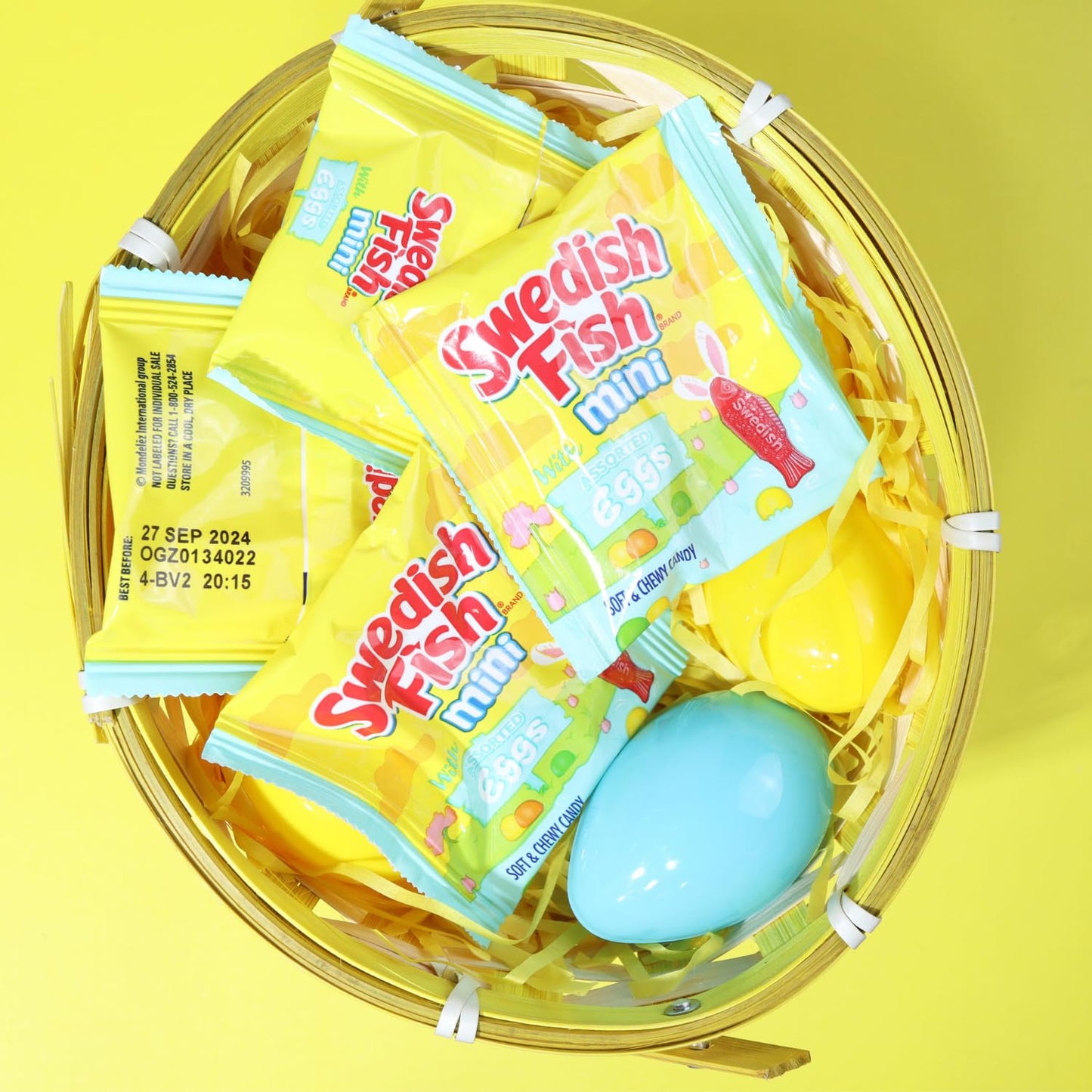 Sweetzo Swedish Fish Easter Candy For Egg Hunts And Basket Stuffers, (Pack Of 2) (Gummies)
