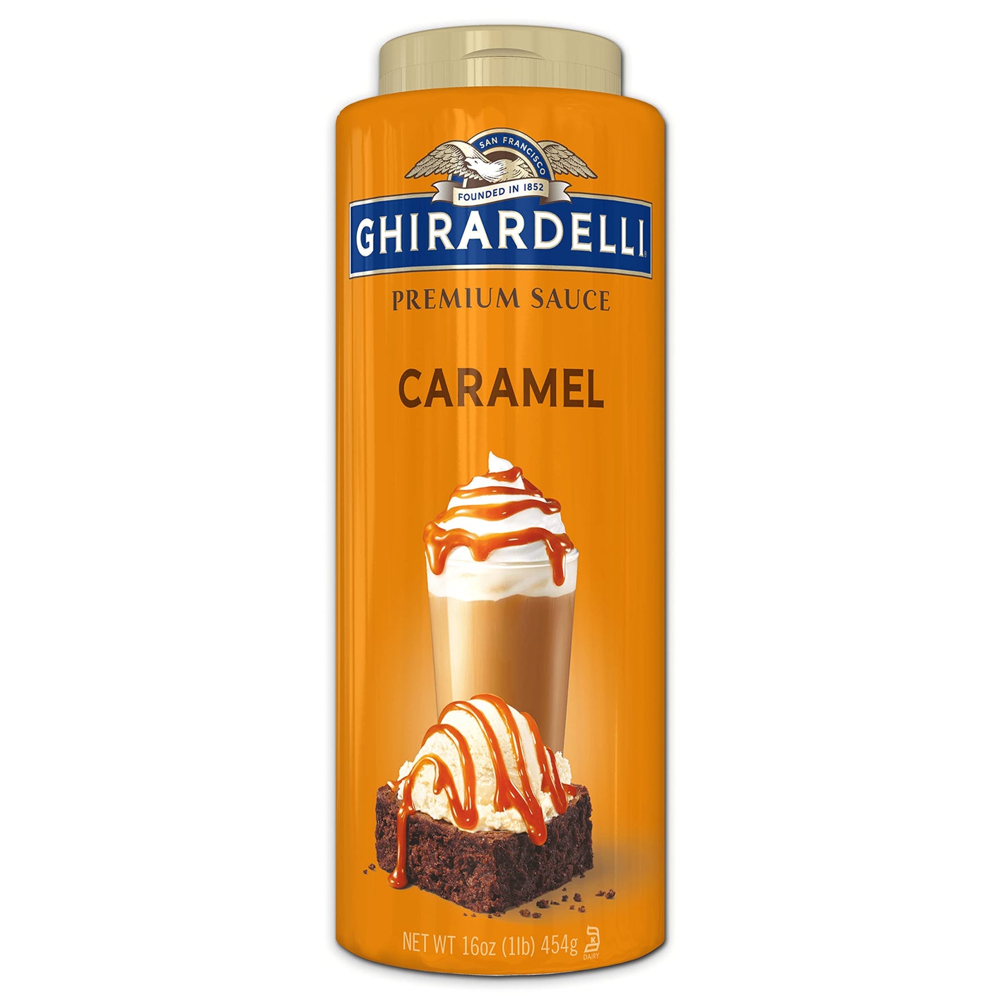 Ghirardelli Chocolate GHIRARDELLI Premium Caramel Sauce, 16 Oz (6 Bottles)