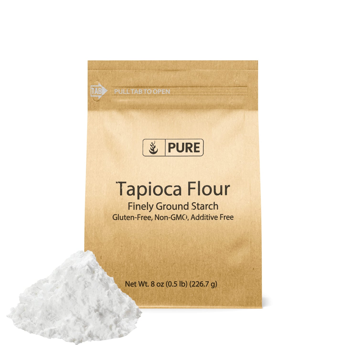Pure Original Ingredients Tapioca Starch (8 oz) Gluten-Free, Non-GMO, Kitchen Staple, Tapioca Flour