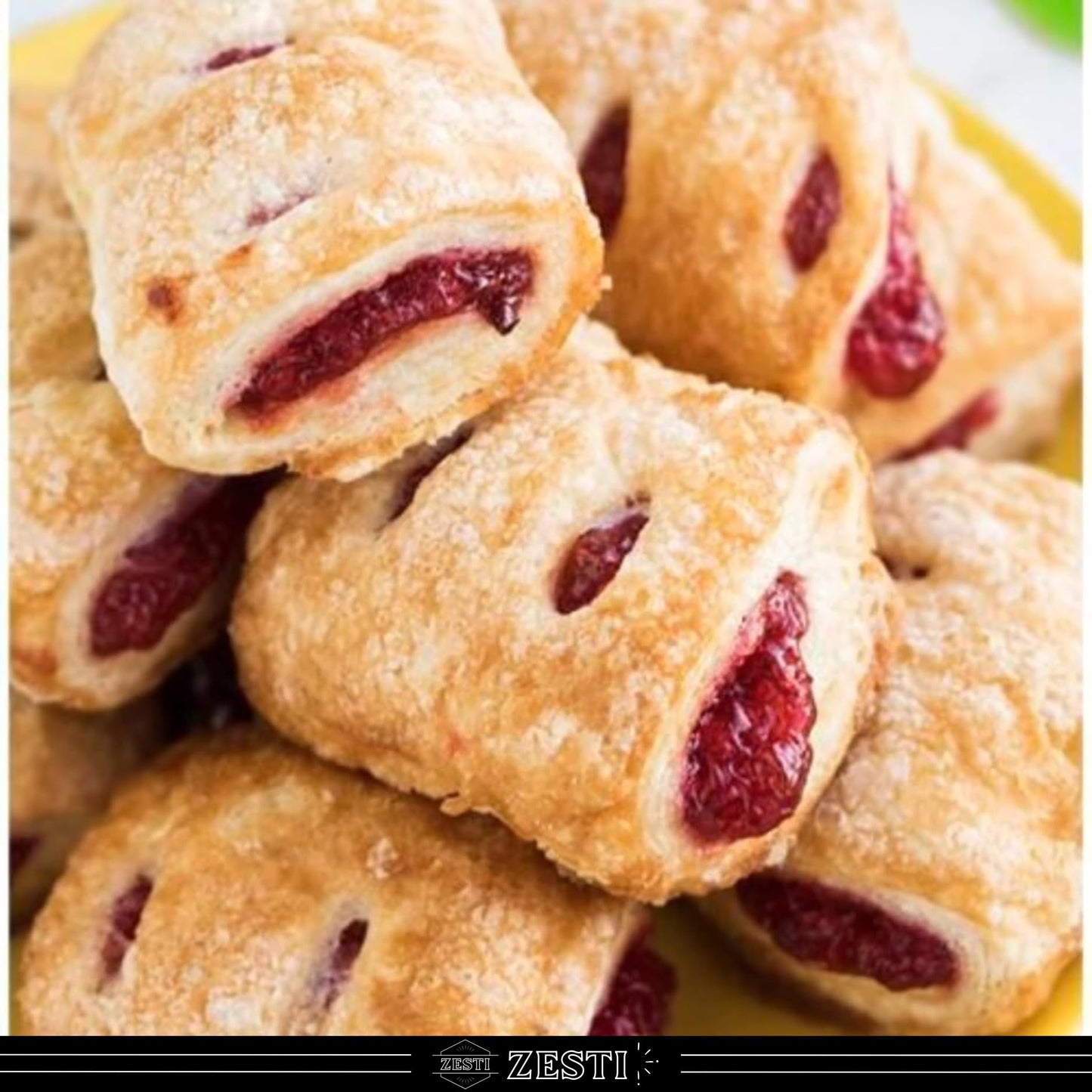 ZESTI Red Raspberry Pie & Pastry Filling, 2 lb Tube with Spatula cutting too, Kosher, 1-Pack