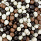 SweetGourmet Chocolate Covered Espresso Beans Blend | White Milk Dark Chocolate | 2 Pounds