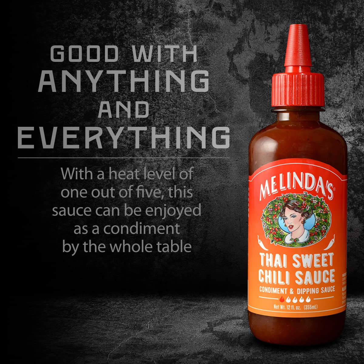 Melindas Thai Sweet Chili Sauce - Gourmet Dipping Sauce - Keto Friendly - 12oz, 2 Pack