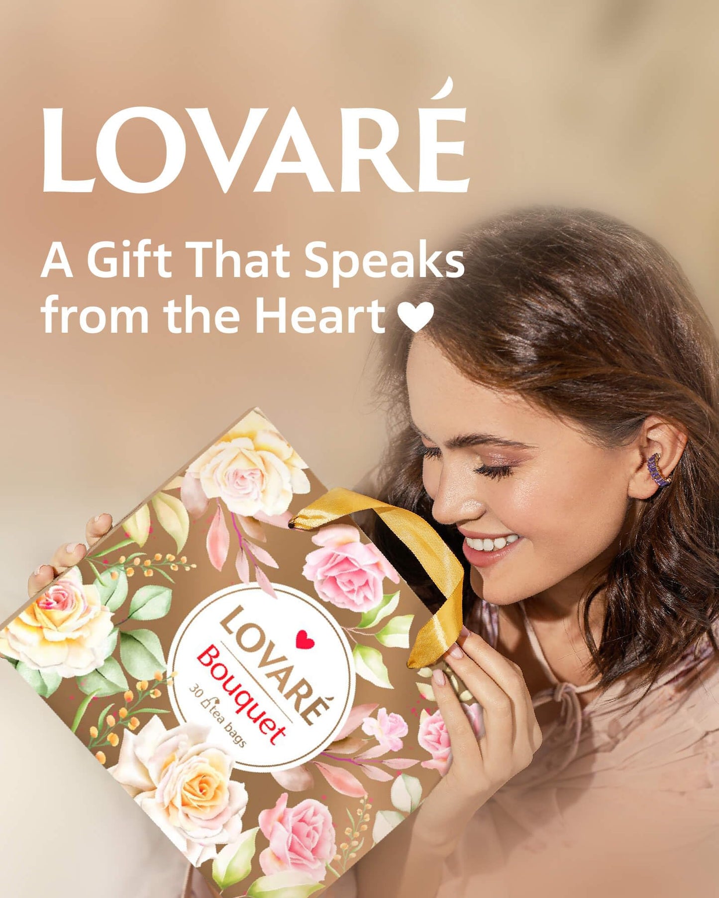 LOVARE Tea Bags Variety Pack - Assorted Black & Green Teas - 30 Bags - Gift Set for Tea Lovers