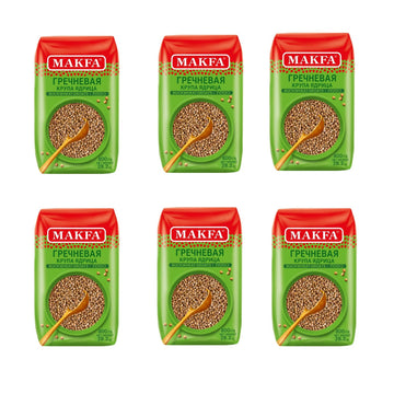 Makfa Buckwheat Groats Top-Grade Quality 28.2Oz / 800G (Pack Of 6) Kosher  Non-Gmo  Grechka  Good For Plant Based Meals  Vegan