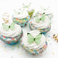Sugar Robot Edible Butterflies For Cake Decorating - Small Pastel Green Butterfly Cake Toppers And Cupcake Toppers - Decoration Made In The Usa - Enhanced Crafted (Green)