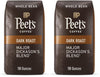 Peets Coffee, Dark Roast Whole Bean Coffee - Major Dickasons Blend 36 Ounces (2 Bags of 18 Ounces)