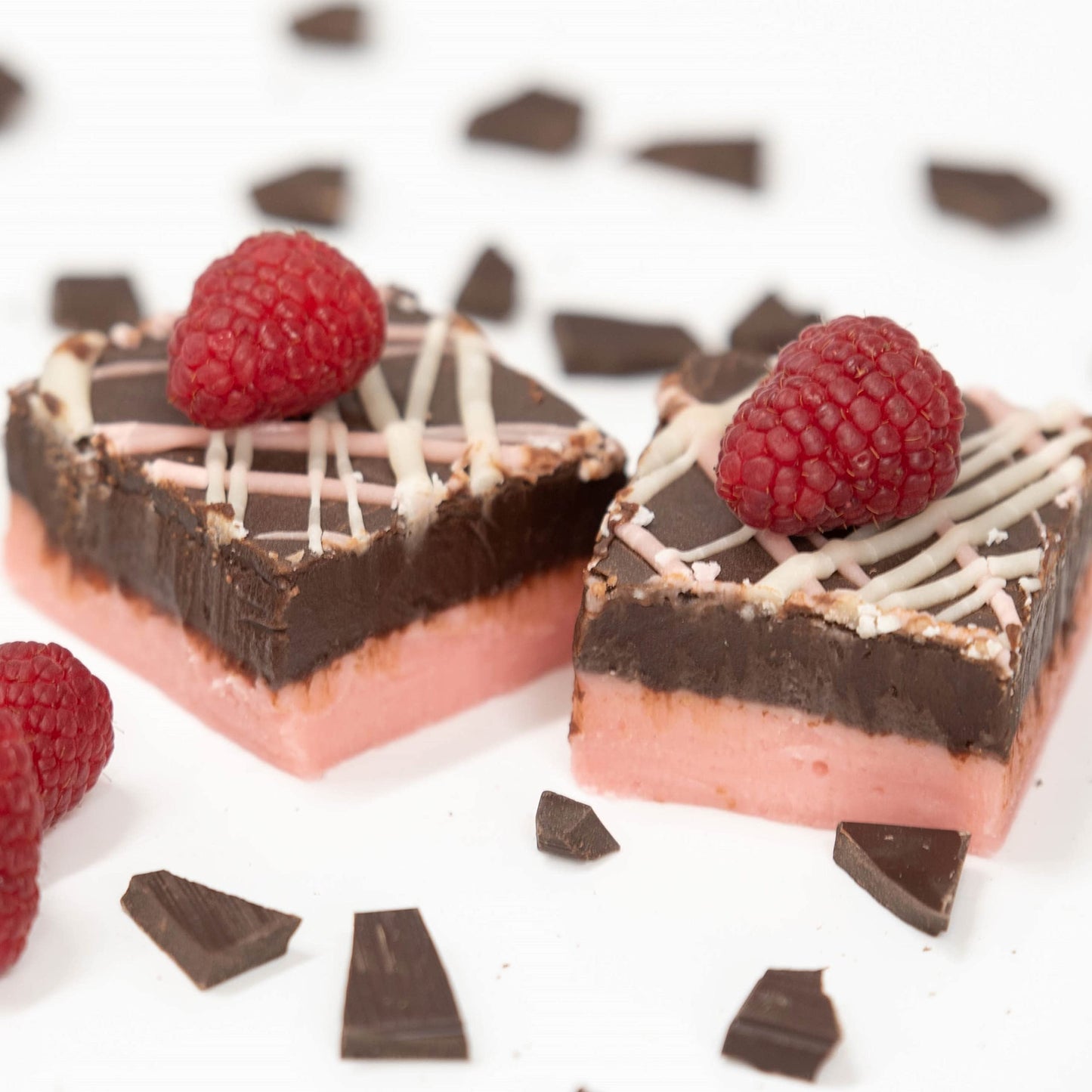 Valley Fudge Dark Chocolate Raspberry Truffle Gourmet Candy Half Pound Package