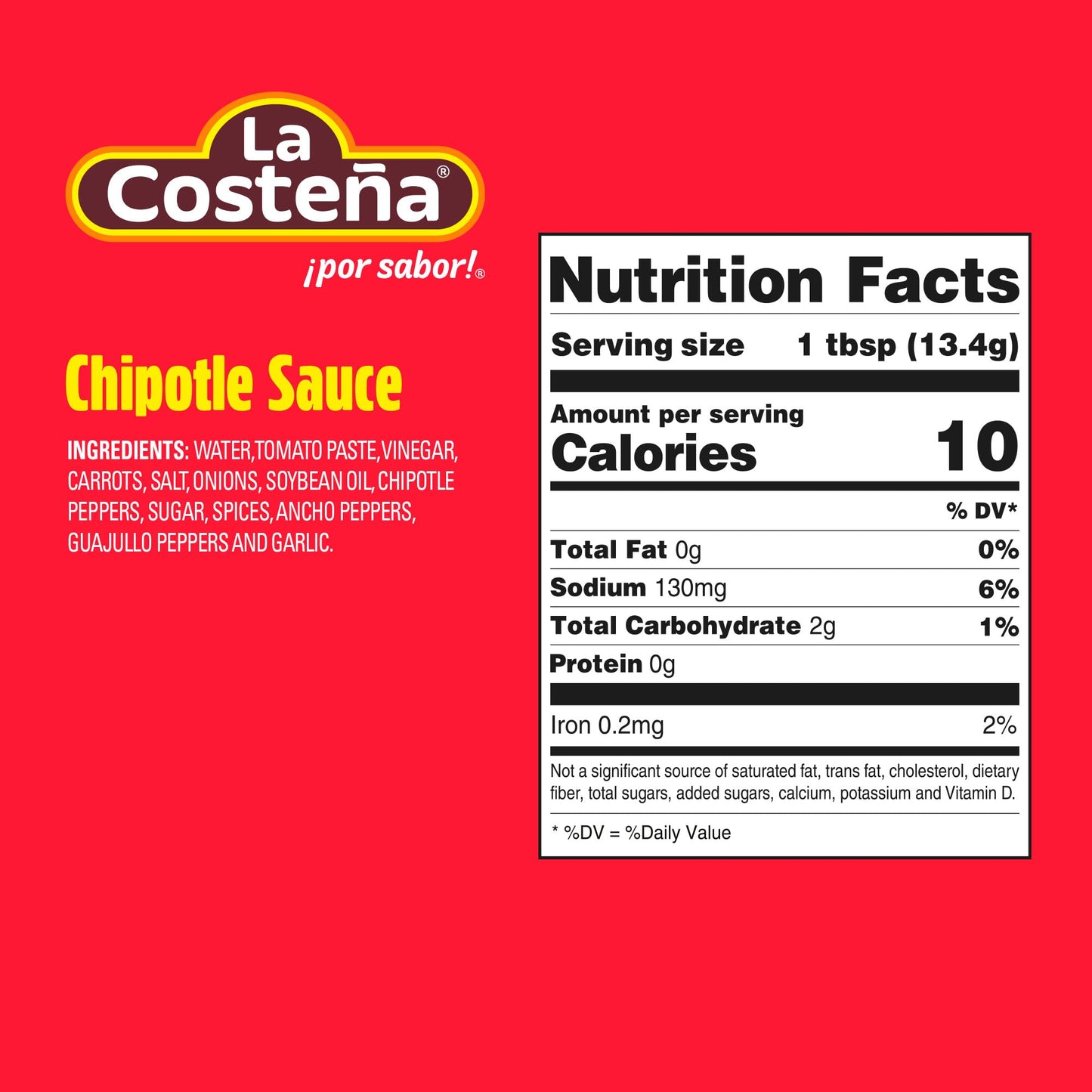 La Costea Chipotle Salsa - Spicy Salsa Made with Chipotle Peppers for Mexican Food, Enchilada Sauce, Adobo Sauce, Fajita Seasoni