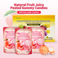 Joyvitas Peelable Gummy Peach Candy – Low Sugar & Low Calorie, Resealable Snacks, 3 Pack (9.53oz)