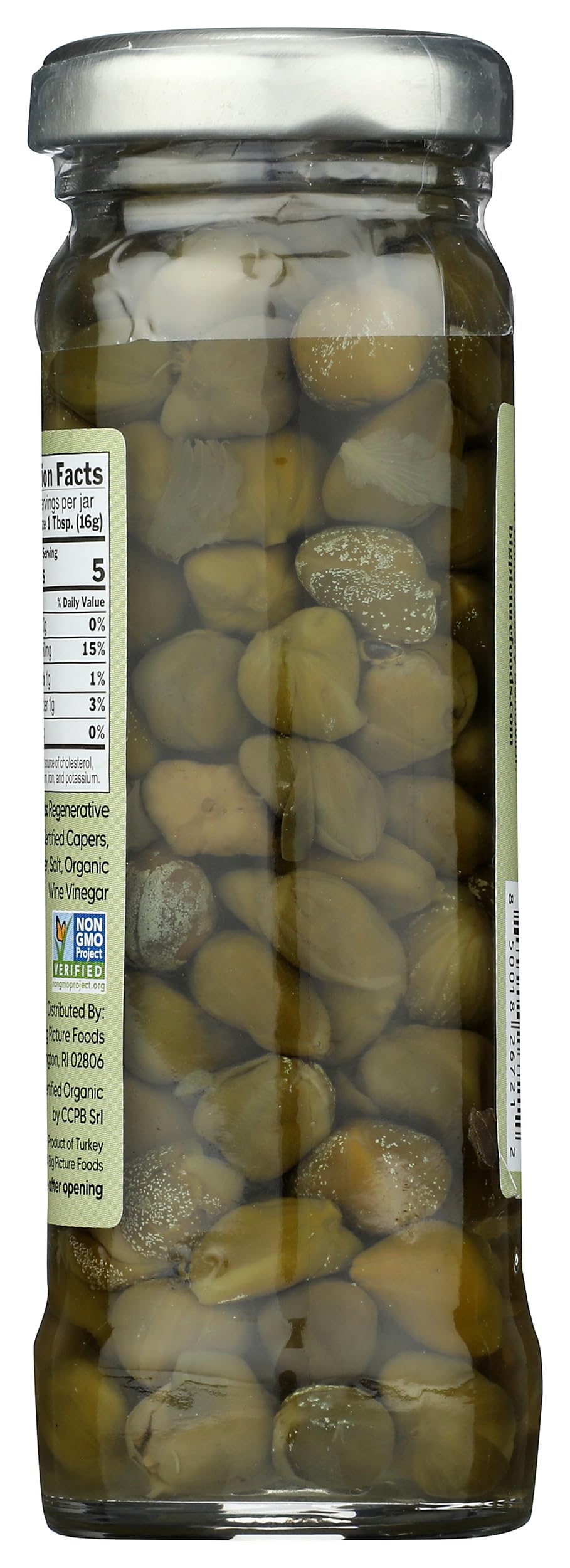 Big Picture Foods Organic Wild Foraged Capers  3.5 Oz