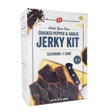 PS Seasoning Jerky Seasoning and Cure Kit (Cracked Pepper & Garlic) - American Association of Meat Processors Grand Champion - W