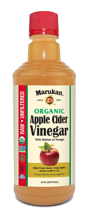 Marukan Organic Apple Cider Vinegar, Raw & Unfiltered, 24 Fl Oz
