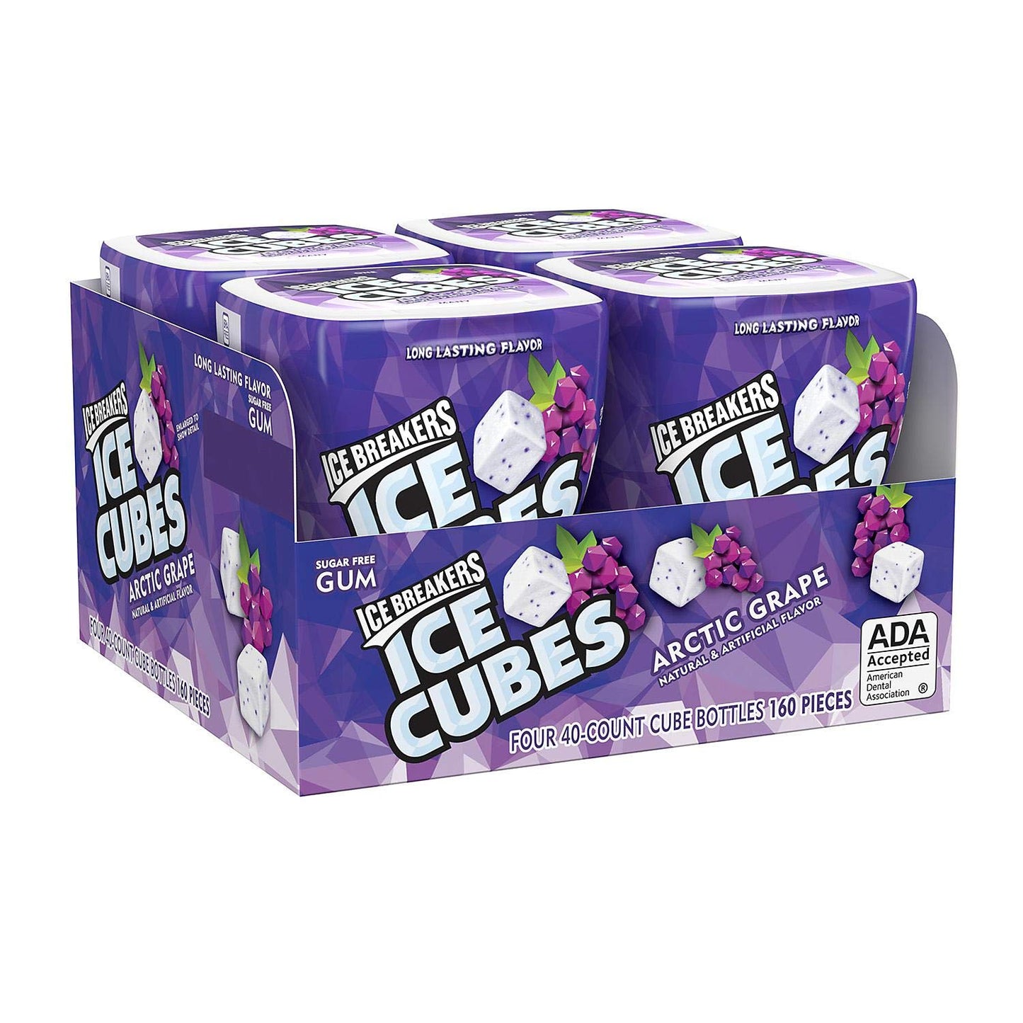 Ice Breakers Ice Cubes Arctic Grape Gum 3.4 Oz., 4 Ct. A1