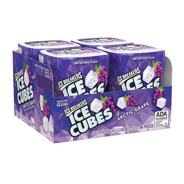 Ice Breakers Ice Cubes Arctic Grape Gum 3.4 Oz., 4 Ct. A1