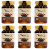 Pack of 6 Mujeza Black Seed Honey - Not Mixed with Oil or Powder - Gluten Free - Non GMO - Organic Honey - Immune Booster - 100%