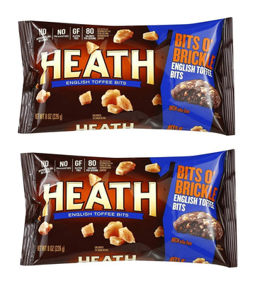 Heath English Toffee Bits O Brickle Plenty to Share and Stock the Pantry, Fun to Snack on or to Cook with Gluten Free - (Pack o