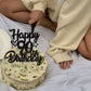 1 Pack Happy 90Th Birthday Cake Topper Glitter Heart Star 90 Fabulous Cake Pick Birthday Sign Cake Decorations For Children 90Th