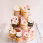 Ephlyn 54Pcs Edible Cherry Blossom Cake Decoration Spring Flowers Cupcake Toppers Wafer Paper Flowers Cake Decoration Wedding Bi