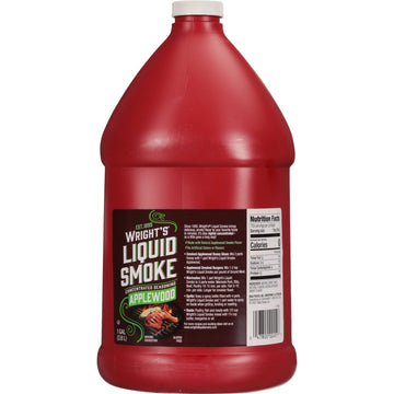 Wrights Liquid Smoke Applewood Flavoring, 128 Fl Oz (Pack of 1)