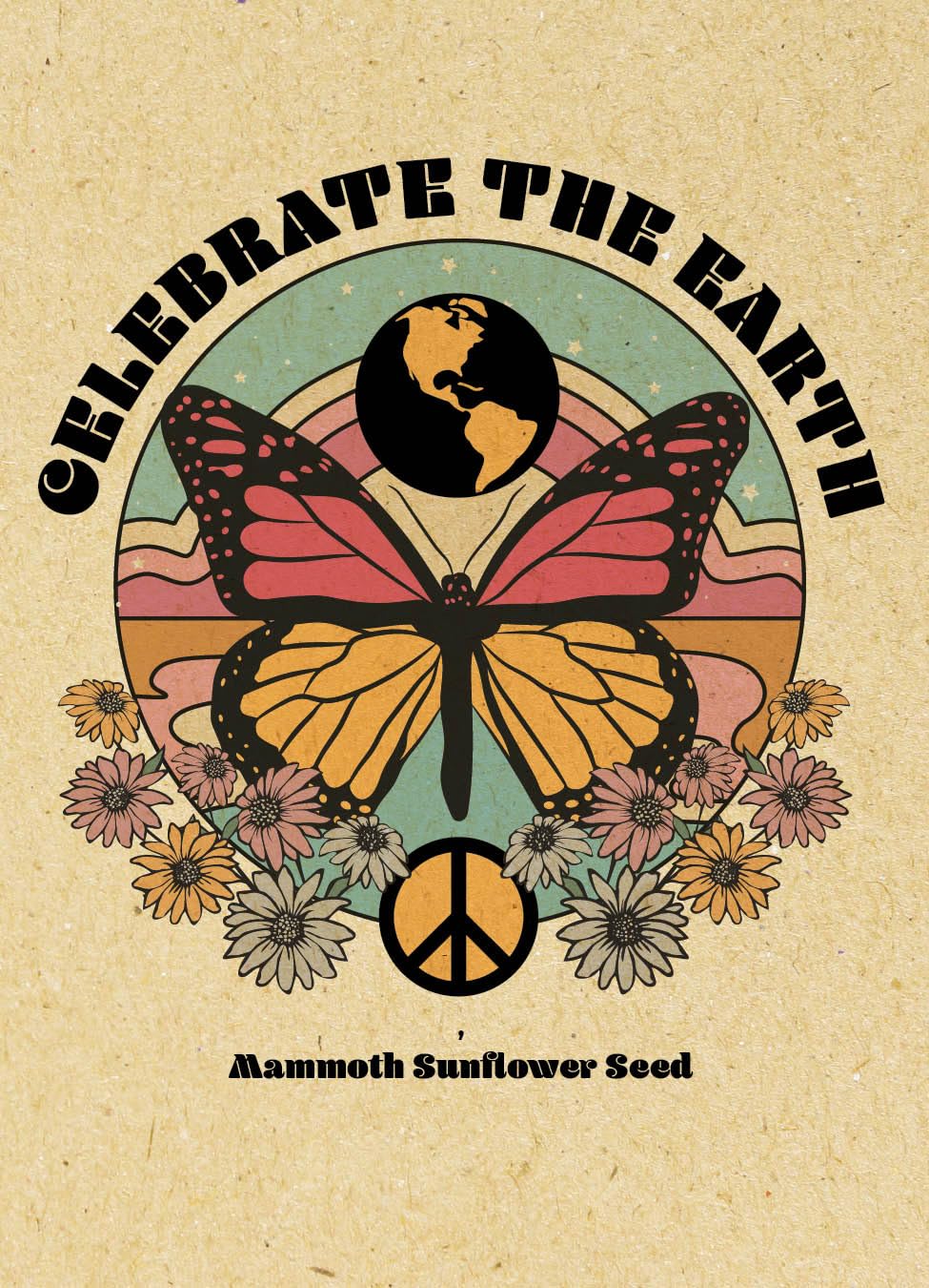 Bentley Earth Day 2025 Butterfly - Mammoth Sunflower Flower Mix Seed All Favor (25 Packets)