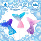 ZOFIA SWEET Mermaid Lollipops 24pk, Multi Color Mermaid Tail Candy for Birthday Party Favors