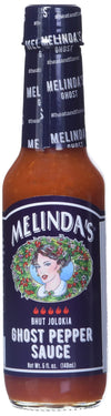 Melindaas Ghost Pepper Hot Sauce - Gourmet Extra Spicy Hot Sauce - Made With Fresh Ingredients Ghost Peppers (Bhut Jolokia) Haba