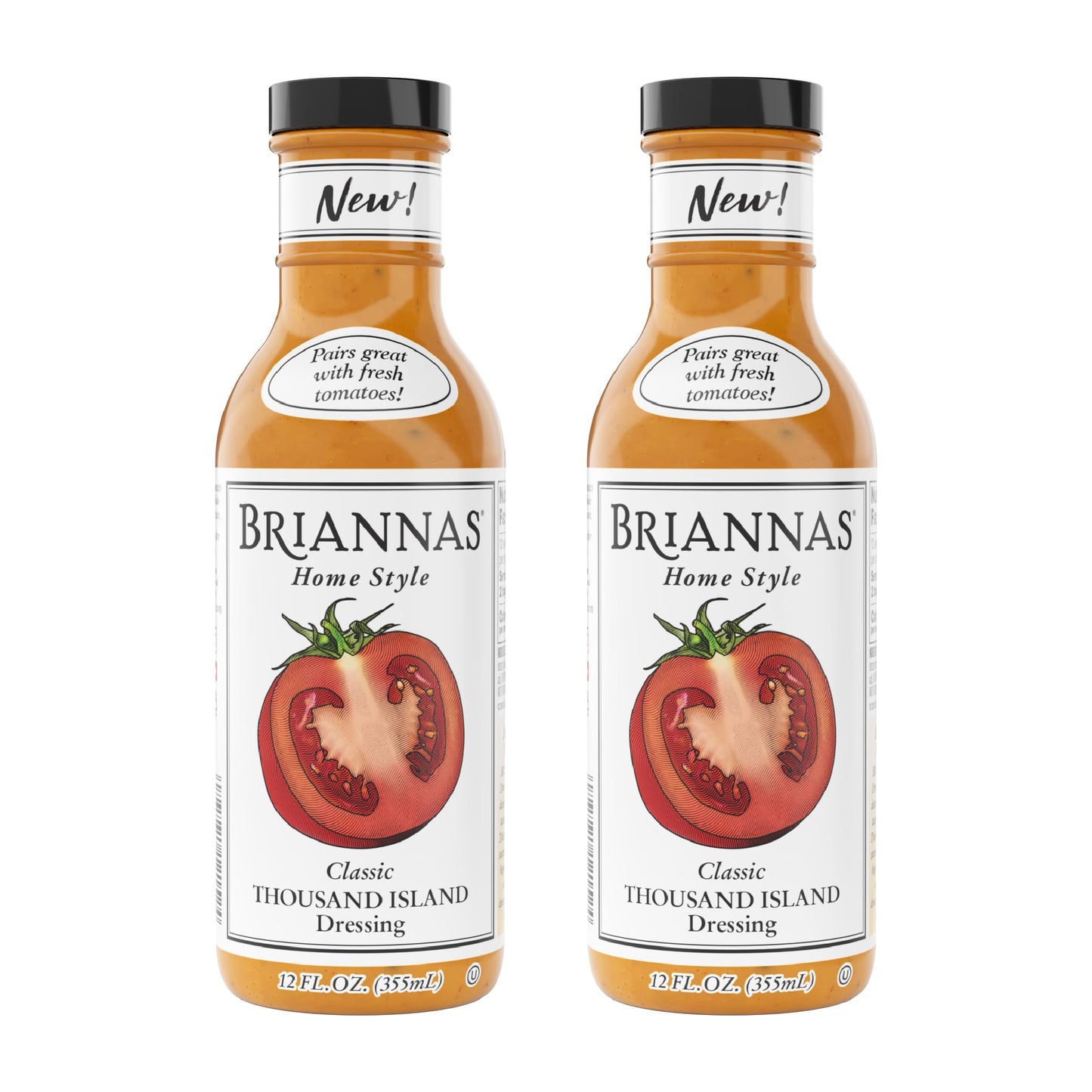 BRIANNAS - Home Style Thousand Island Dressing - Fine Salad Dressing made with Premium Ingredients - Gluten Free and Kosher Sala