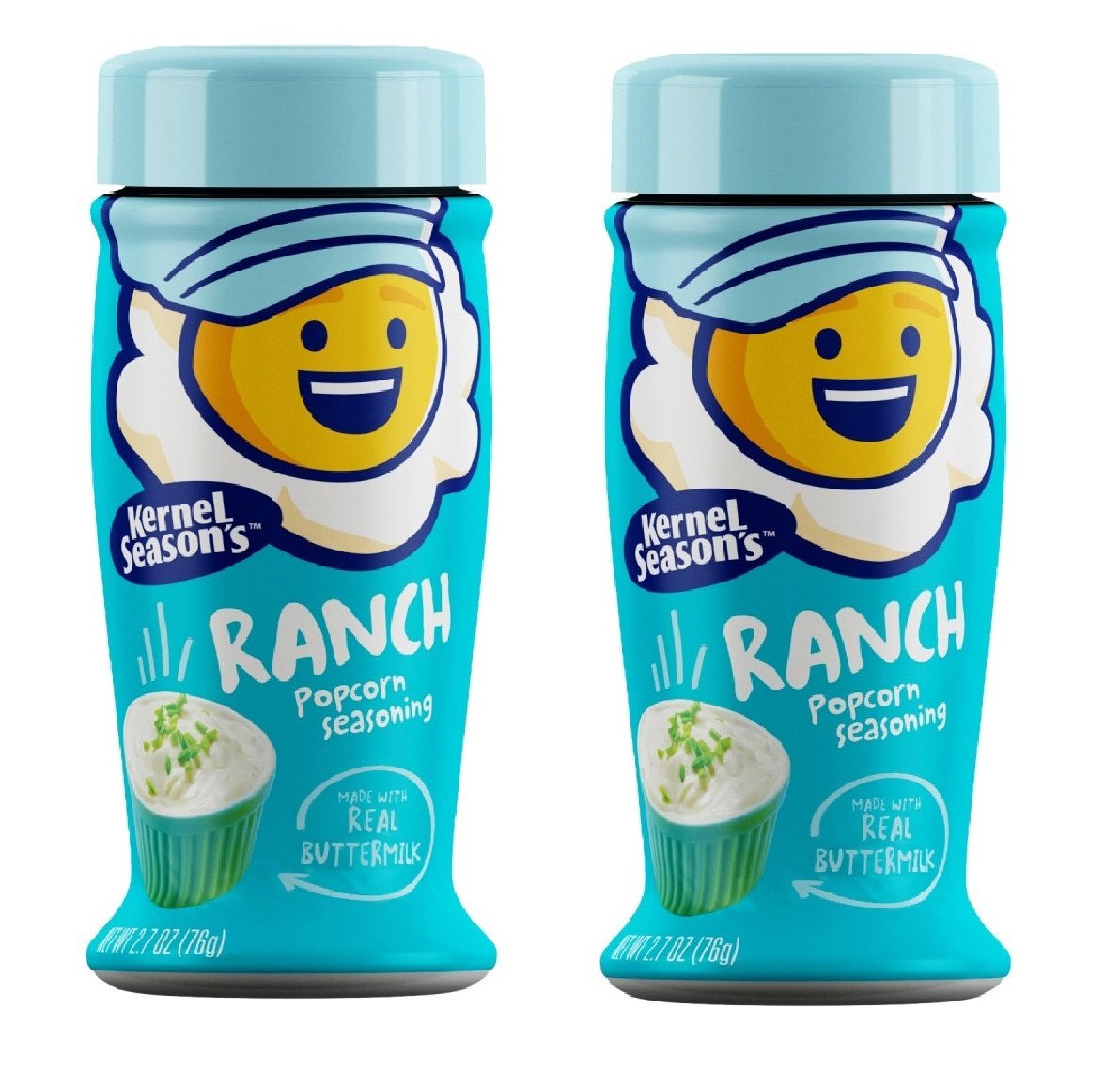 Kernel Seasons Popcorn Seasoning, Cool Ranch Flavored Snack Seasoning Shakers (Pack of 2)