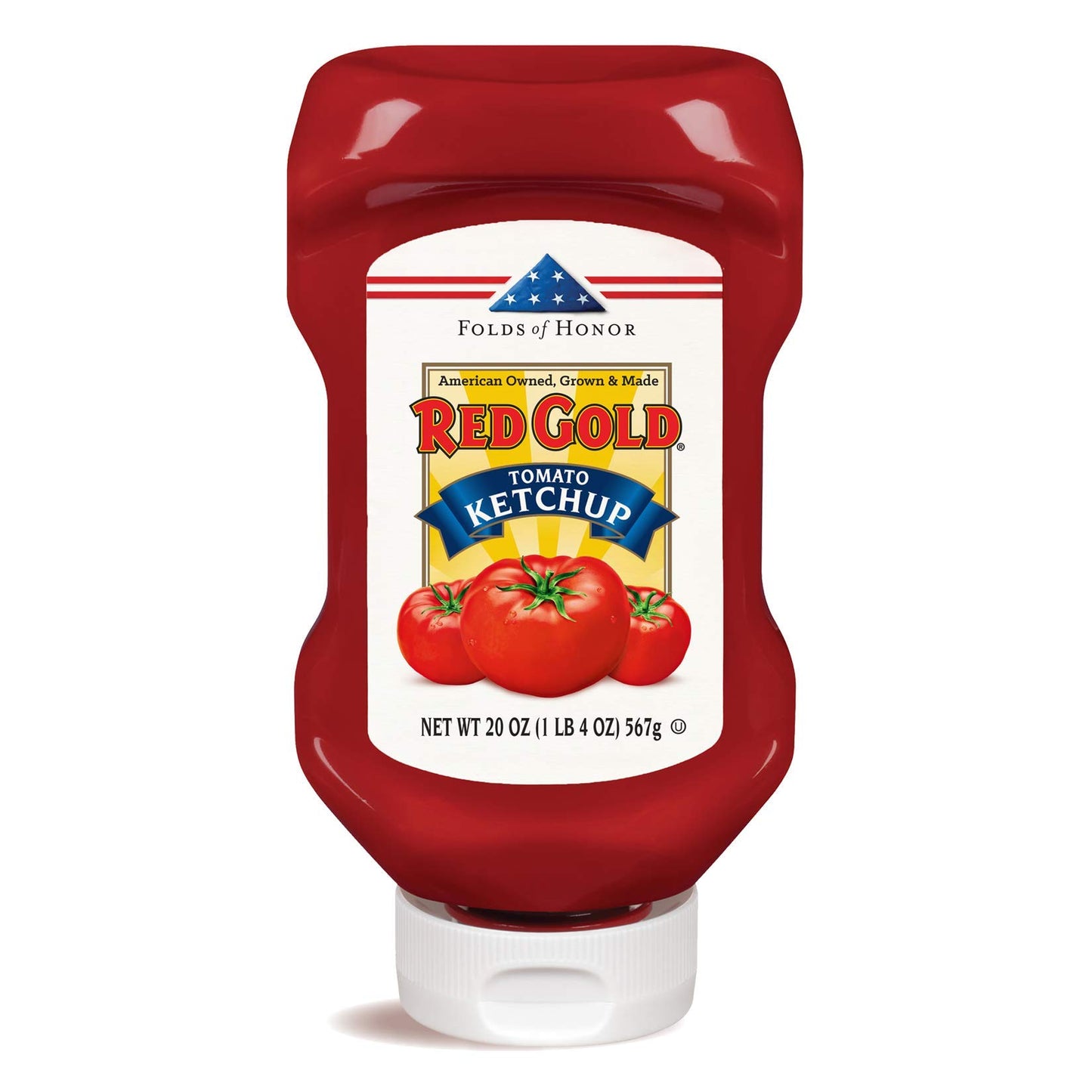 Red Gold Ketchup, (Regular) Squeeze Bottle, 20Oz Bottles (Pack Of 4)