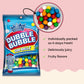 Refill Gumballs For Gumball Machine - Refill Bubble Gum 30 Oz - 6 Pack Of Double Bubble Gum Ball Candies - Christmas Holiday Gift Antique Style For Bubble Gum Machine -With Keychain - Playo