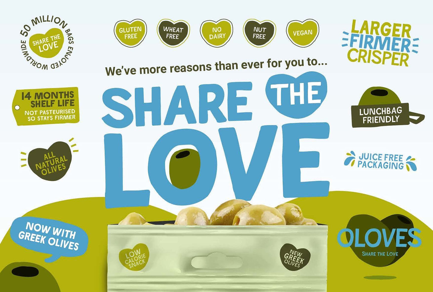 OLOVES + POSHI Combo Pack | Natural Whole Pitted Olives 4 Flavor Variety | Poshi 4 Flavor Variety | Vegan, Kosher, Gluten Free +