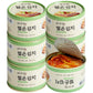 Korean Canned Napa Cabbage Kimchi, Sliced Kimchi, 5.64oz(160g), Pack of 6, Korean Traditional Kimchi Flavor Can, Vegan, Rich in 