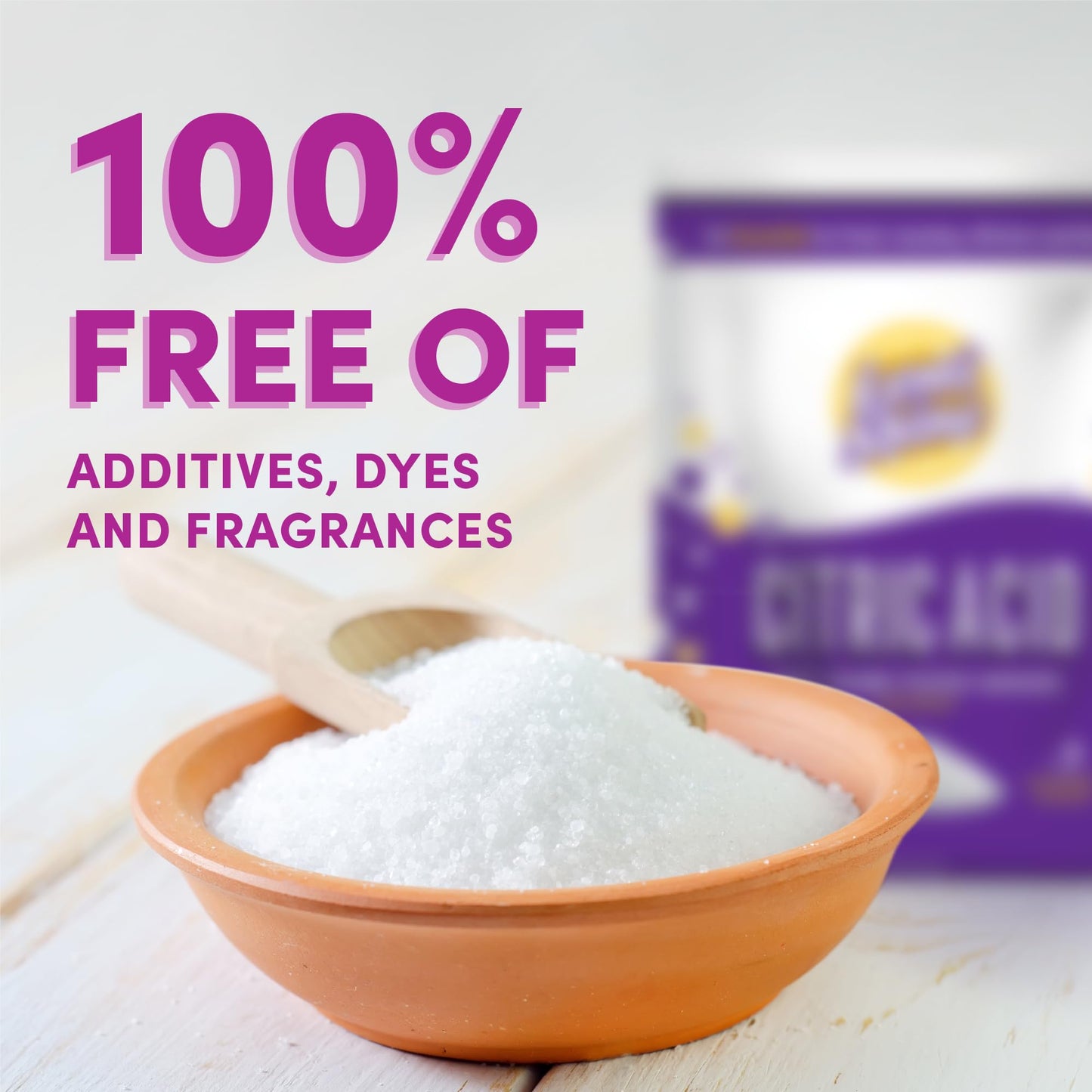 Lemi Shine 100% Citric Acid Powder L Pure Food-Grade Flavor Enhancer & All-Natural Preservative | Fragrance Free Citric Acid For Mini Bath  S, Cooking, & Canning, 8 Oz. Bag