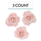 Global Sugar Art Peace Rose Sugar Cake Flowers, Pink 3 Inch Wired, 3 Count By Chef Alan Tetreault