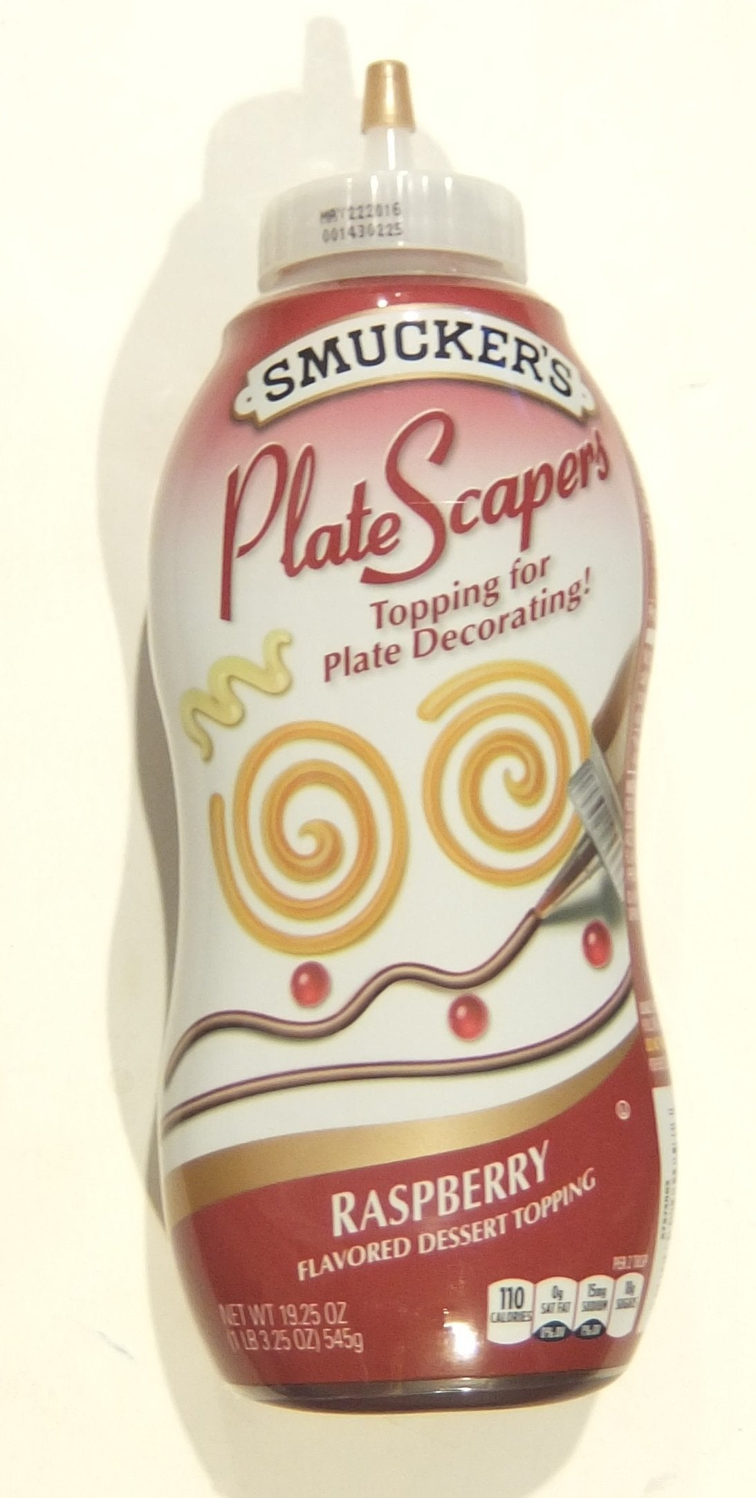 Smuckers PlateScraper Dessert Topping, Raspberry, 19.5 Ounce Squeezable Bottle