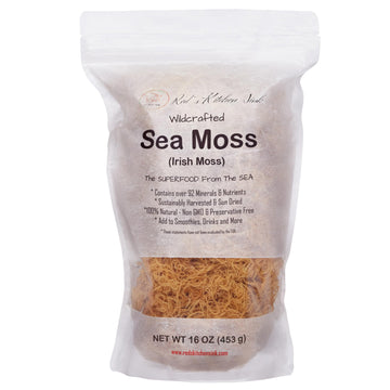 Irish Sea Moss | Seamoss | Wildcrafted - 100% Natural, Makes 240+ Oz Of Sea Moss Gel, From St. Lucia | 1 Pound - 16Oz