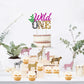 Wild One Birthday Cake Topper Girl - Wild One 1St Birthday Decorations Pink, Animal Print Cupcake Toppers, 31 Pcs Jungle Safari