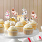 36 Pack Pet Cat Cupcake Toppers Cat Birthday Party Supplies Picks Baby Shower Kid Cat Lover Cake Decorations Supplies
