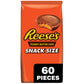 Reese'S Milk Chocolate Peanut Butter Snack Size Cups, Candy Bag, 33 Oz (60 Pieces)