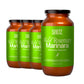 Sauz Wild Rosemary Marinara Sauce, 25 Oz Jar (4-Pack), Gluten-Free, Non-GMO, Bold Flavor, Multi-Use Made with Clean Ingredients 
