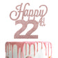 Lingteer Happy 22Nd Birthday Cake Topper - Cheers To 22Nd Birthday 22 Years Old Birthday Party Cake Decorations Sign.