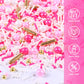 Pink Sprinkles For Cake Decorating, 3.52Oz Pearl Sprinkles For Ice Cream Cupcakes Toppings Baking Cookies, Pink Gold Sprinkle Fo