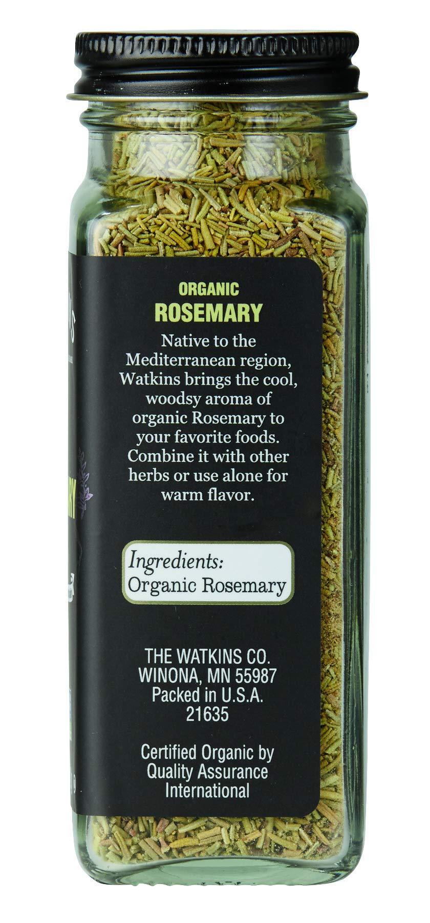 Watkins Organic Rosemary, Non-GMO, Kosher, 1.4 Ounce, 1-Pack, As Shown