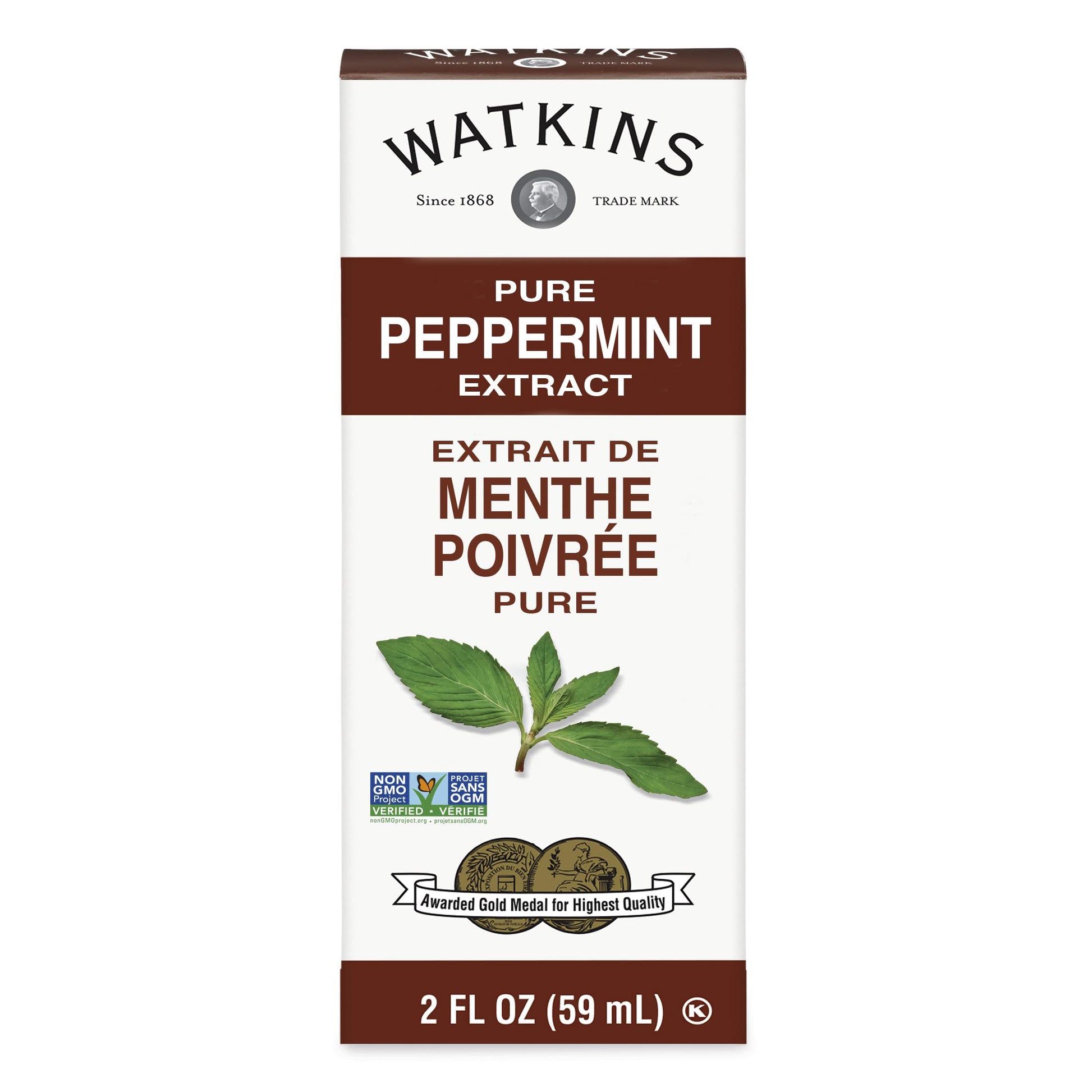 Watkins Pure Peppermint Extract, 2 Oz. Bottles, Pack Of 6 (Packaging May Vary)