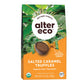 Alter Eco | Dark Chocolate Truffles | Pure Dark Cocoa, Organic Dark Chocolate Truffles, 10 Truffle Bag (Salted Caramel)