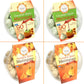 4 Pack Krunchy Melts Original Meringue Cookies | Harvest Season 4-Pack | 2 Caramel Apple, 2 Pumpkin Spice | Only 80-90 Calories 