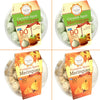 4 Pack Krunchy Melts Original Meringue Cookies | Harvest Season 4-Pack | 2 Caramel Apple, 2 Pumpkin Spice | Only 80-90 Calories 