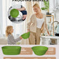 BICRET Sourdough Bread Baking Kit - 34 OZ Starter with 2 Proofing Baskets - Green